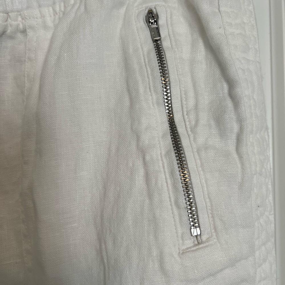 Athleta White Linen Trousers - Picture 3 of 5